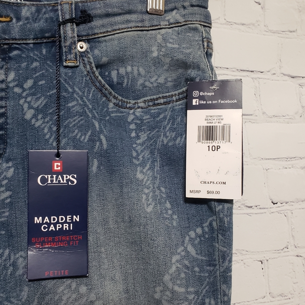 Chaps Sz 10P NWT Madden Capri - Picture 12 of 15